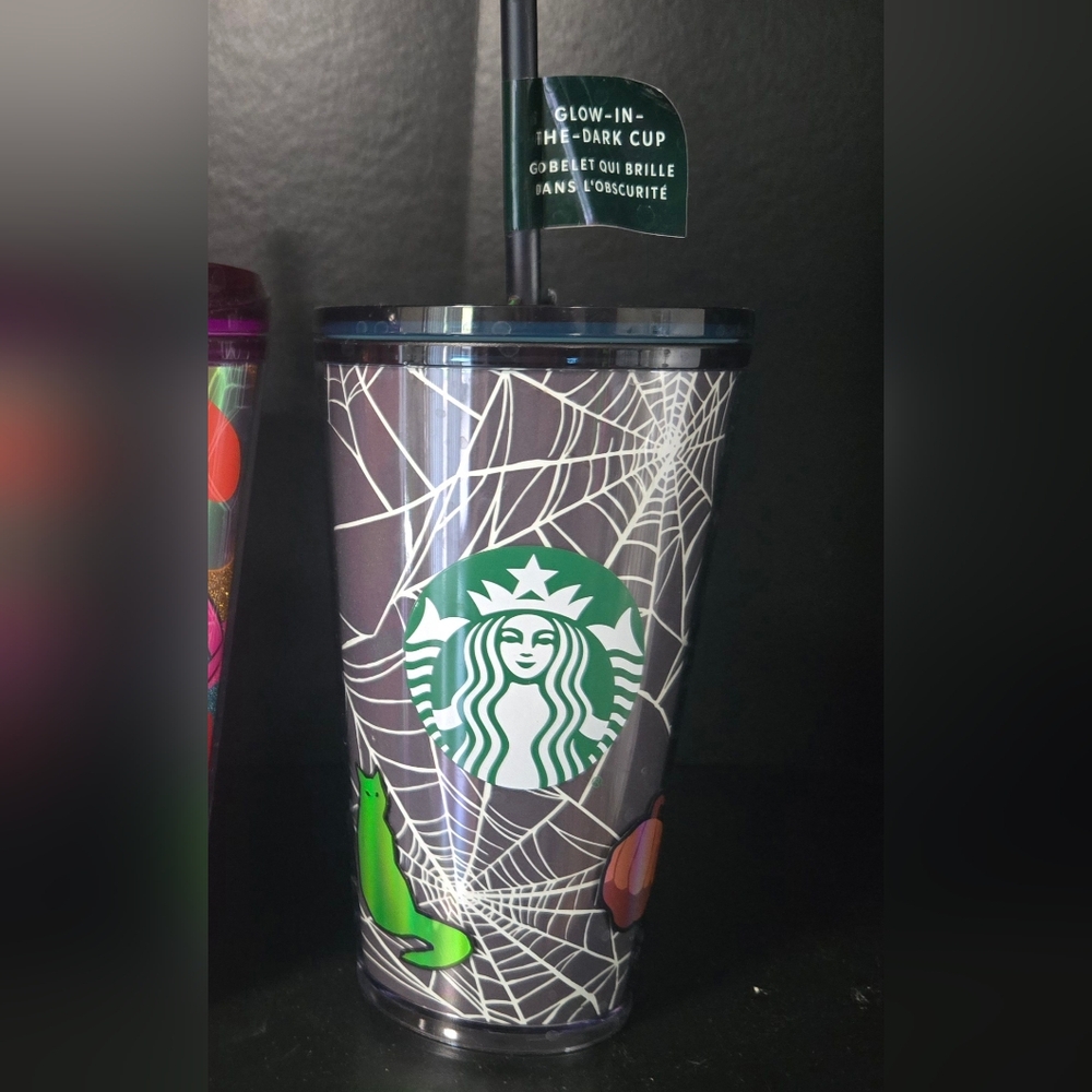 Starbucks Halloween 2021 Glow-in-the-Dark Spider Web Cup